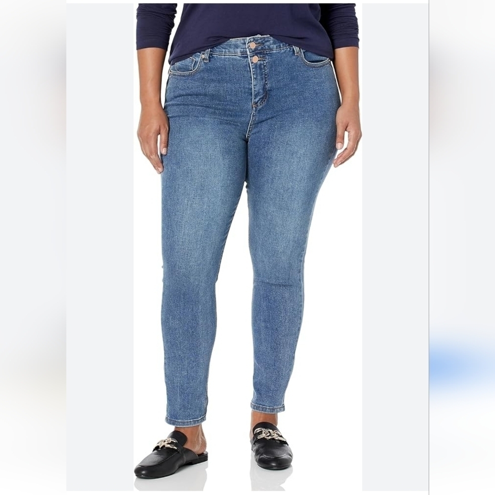 AVEOLOGY NEW Women's Plus Size 28 Chiara Skinny Jean light denim Outdoor‎ Denim